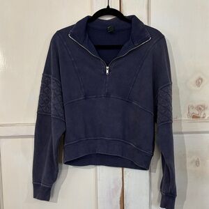 Wild Fable Dark Blue Quarter-Zip Sweatshirt